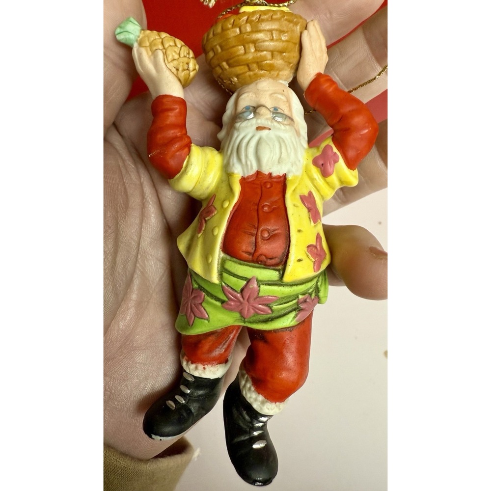 Danbury‎ Mint TAHITI Santa Around The World Christmas Ornament